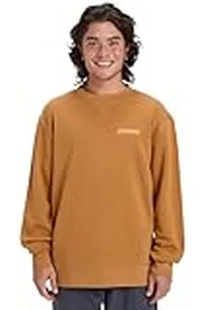 Quiksilver Jersey Polar Salt Water Graphic Crew, Color marrón