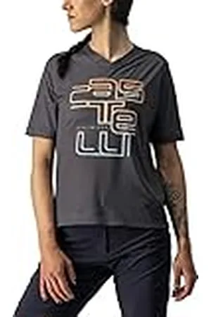 Castelli Camiseta Trail Tech W para Mujer, Gris Oscuro, S
