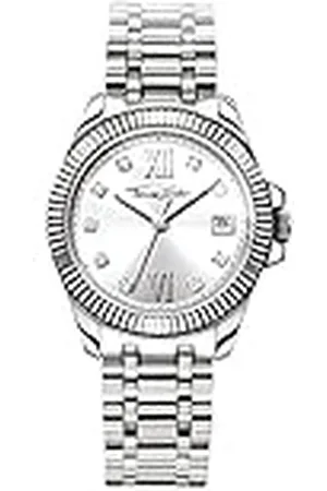Thomas Sabo Reloj Analógico para Mujer de Cuarzo con Correa en Acero Inoxidable WA0252-201-201-33 mm
