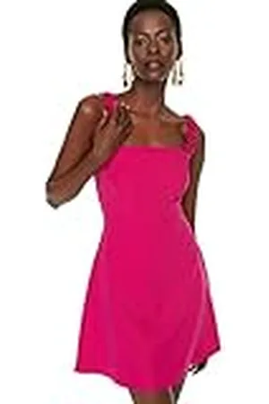 Trendyol Women Mini A-Line Regular Fit Woven Dress Vestido Tejido Corto Acampanado para Mujer, , 64
