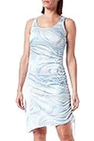 Pieces® Pcvilli SL Bodycon Dress Vestido, Crema de Mantequilla/AOP:Mable, S para Mujer