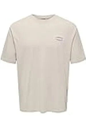 Only & Sons Onskeane RLX SS Print tee Noos, Forro Plateado, XL Hombres