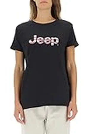 Jeep O102611-B000 J Woman T-Shirt Oversize Striped Print Turn-up Sleeve J22W Mujer L