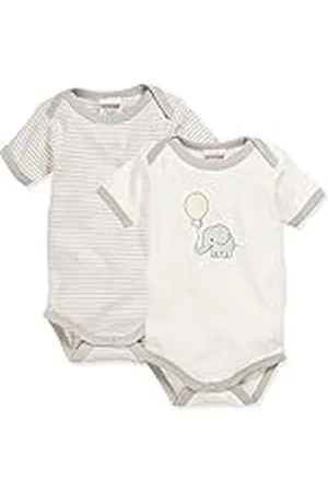 Playshoes Schnizler Pack múltiple de Body para bebé Bodis de Manga Corta 6, Beige (Nata 2), 86 (Talla del Fabricante: 86/92) Unisex niños
