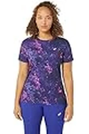 Asics 2012C853-400 All Over Print SS Top T-Shirt Mujer Tamaño M