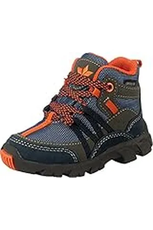 LICO Moritz Tex, Botas para Nieve, Azul Marino, Gris y Naranja, 20 EU