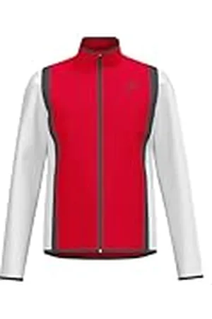 Head Club 25 Jacket - Chaqueta deportiva para hombre, color rojo y blanco