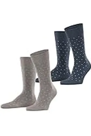 ESPRIT Fine Dot 2-Pack M SO algodón estampado 2 pares, Calcetines Hombre, , 39-42