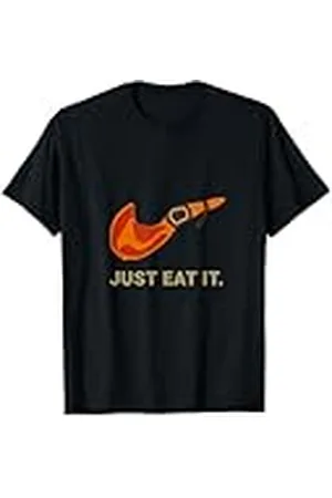 Air Just Eat IT Camiseta Humor Jamón Ligero Encaje Clásico Manga Doble Puntada Bastilla Baja Unisex Adultos S