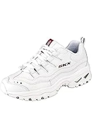 Skechers Energy Timeless Vision, Zapatillas Mujer, White/Red, 37 EU