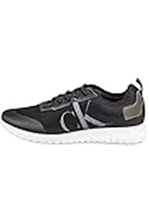Calvin Klein Jeans Hombre Runner Sneaker Zapatillas de deporte, (Black), 40 EU