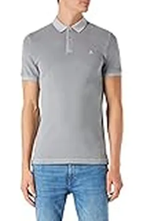 Marc O’ Polo Marc OߴPolo Hombre Polo de manga corta de tejido elástico Shaped fit, (Grau), XS