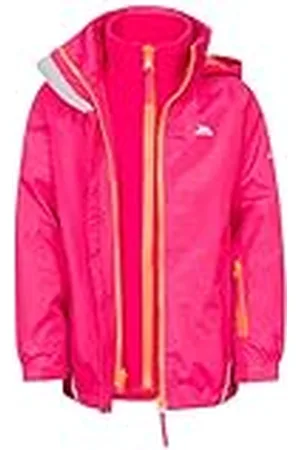 Trespass Rockcliff - Chaqueta impermeable unisex para niño, color rosa