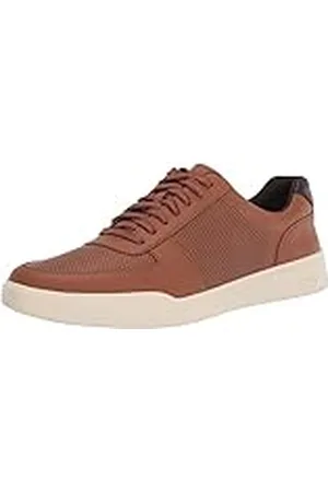 Cole Haan Grand Crosscourt Modern Perf Trainer, Zapatillas Hombre, Cuero marrón británico, 46.5 EU