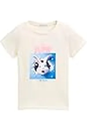 TOM TAILOR 1045151 Camiseta, 12906-Lana de Color Blanco, 116-122 para Niñas