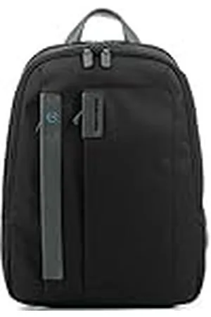 Piquadro Unisex Pc 14" Mochila, , 14, Cuero y tela