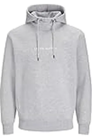 JACK & JONES Jjtree Sudadera con Capucha, Mezcla Gris Claro, XS para Hombre