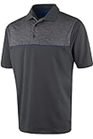 Island Green Hombre Polo de Golf de impresión resaltado - - M