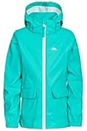 Trespass Chaqueta impermeable Nella para niños con capucha - Lagoon, 5/6