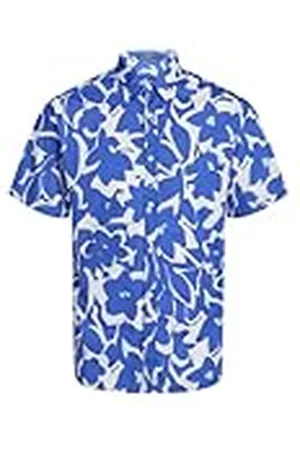 JACK&JONES JUNIOR Jorjoshua Aruba Shirt SS Jnr Camisa de Manga Corta, , 128 para Niños
