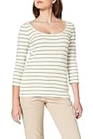 ESPRIT 011ee1k362 Camiseta, 345 / Caqui Claro, S para Mujer