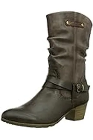 QS by s.Oliver 25319 - Botas Biker para Mujer, Color Braun (Mocca/Tobacco 330), Talla 41