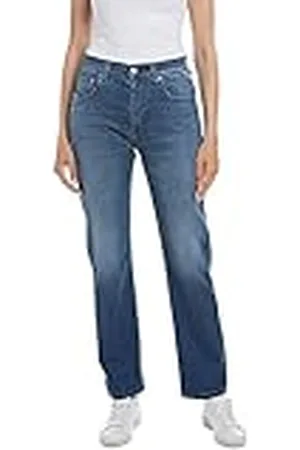 Replay WB461 Maijke Straight Indigo Stretch Jeans, , 28W / 30L para Mujer
