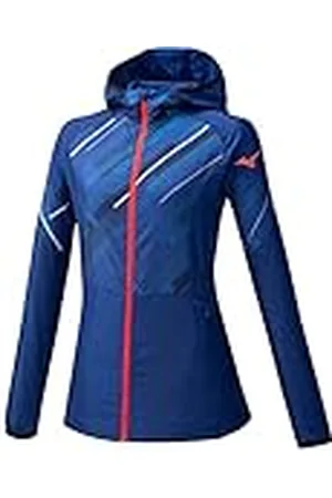 Mizuno Bedruckte Chaqueta, Mujer, Color Azul, Extra-Large