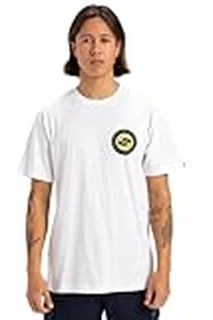 Quiksilver Circle Back SS Camiseta, White, XL Hombre
