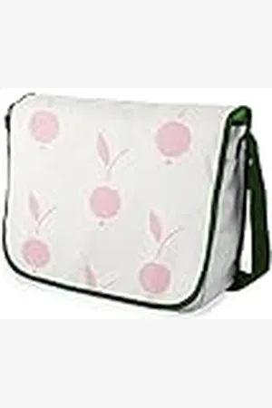 Bonamaison Bolso escolar de mensajero impreso digitalmente con correa caqui para estudiantes, bolsa cruzada, bolsa de mensajero, bolsa de hombro para la escuela, vuelta a la escuela, tamaño: 29 x 36
