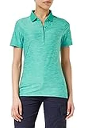 CMP Polo elástico de punto jaspeado para mujer, Cerámica, XS