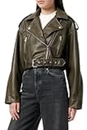 ONLY Onlella-Biker de Piel sintética Chaqueta de Motorista, Negro. Detalles: Lavado, XL para Mujer