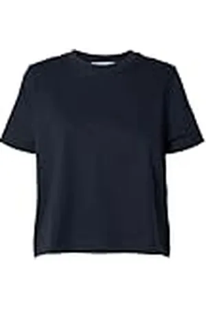 SELECTED Slfessential SS Boxy tee Noos Camiseta, , L para Mujer