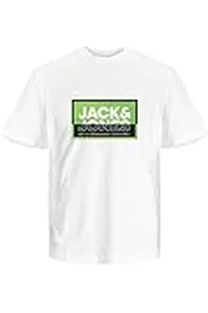 JACK & JONES JACK&JONES JUNIOR Jcologan Camiseta de Verano Estampada Crew Fst Jnr, , 140 para Niños