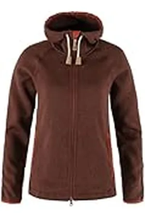 Fjällräven Fjallraven 89516-215 Övik Fleece Hoodie W Sweatshirt Mujer Autumn Leaf Tamaño XS
