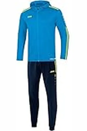 Jako Chándal para hombre de poliéster Striker 2.0 con capucha, azul/amarillo neón, M, M9419