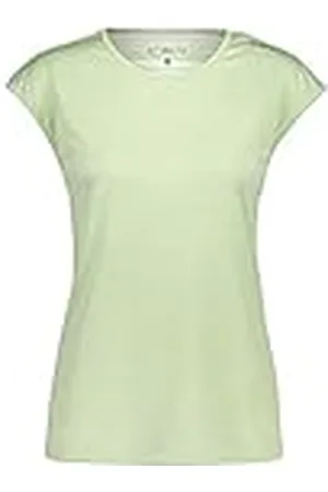 CMP Camiseta melange semitransparente para mujer, , L