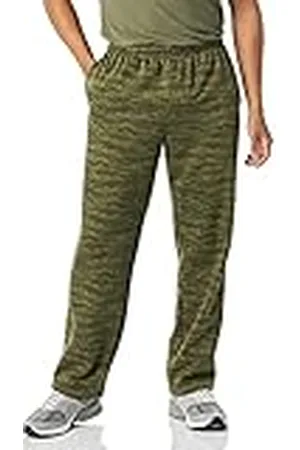 Amazon Pantalones Deportivos de Forro Polar con Parte Inferior Abierta (Disponibles en Tallas Grandes y Largos Especiales) Hombre, , XL