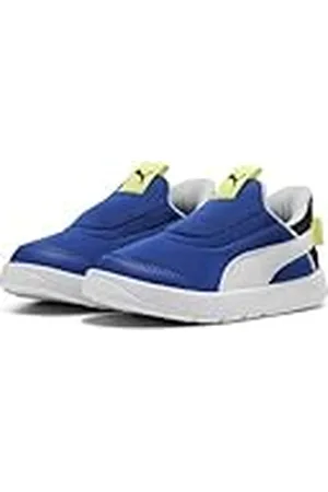 PUMA COURTFLEX V3 SLIPTECH INF, Zapatillas Unisex bebé, Vivid Blue White Black, 21 EU