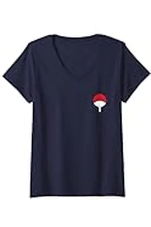 Naruto Mujer Icono de Shippuden Uchiha Camiseta Cuello V