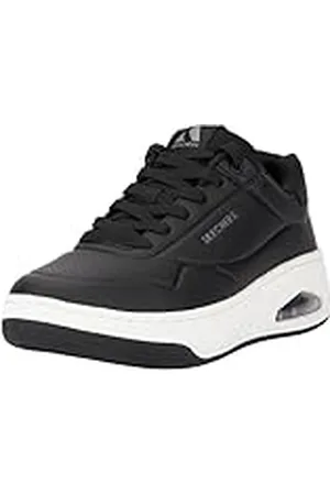 Skechers Uno Court, Zapatillas Hombre, Black, 45.5 EU