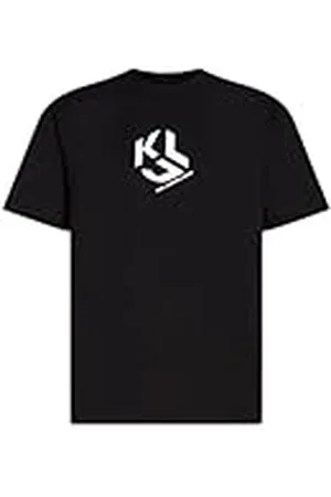 Karl Lagerfeld Para Hombre, Camiseta de Manga Corta con Monograma Regular, , Talla Mediana
