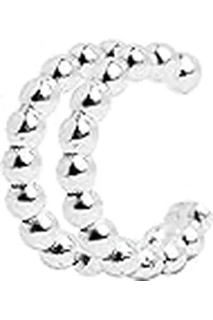 SINGULARU Pendiente Suelto Ear Cuff Double Dots para Mujer de Ley 925 - Joyas mujer