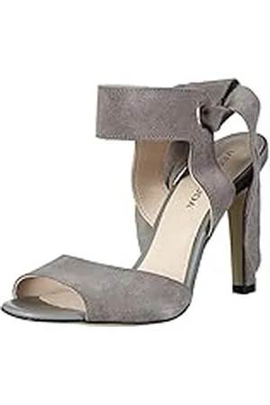 VERO MODA VMMALENE LEATHER SANDAL - Sandalias de Punta Descubierta Mujer, color Gris (High-Rise), talla 39