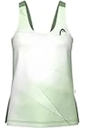 Head Spirit Vision - Camiseta de Tirantes para Mujer, diseño con Estampado de Vista, Color Verde Celeste