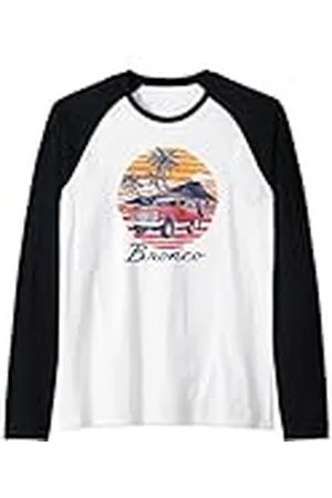 Tom Ford Bronco Retro Tropical Beach Puesta de sol Camiseta Manga Raglan