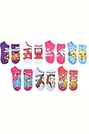 Disney Socks No Show Calcetines, , Talla única (Pack de 7) Mujeres