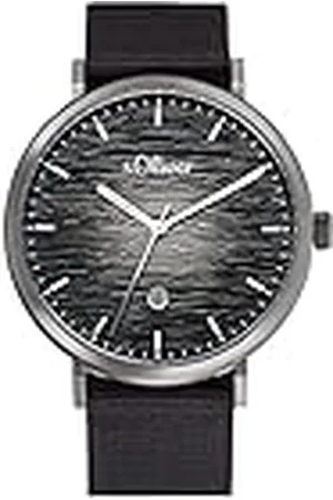 QS by s.Oliver Reloj de pulsera analógico de cuarzo para hombre, con correa textil, , resistente al agua 5 bar, se entrega en estuche de regalo
