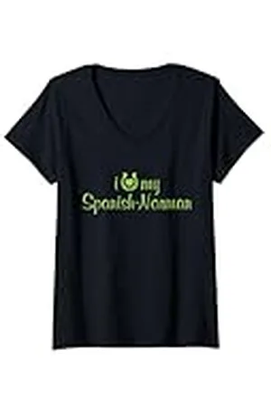 Hip Mujer I Love My Español-Norman Horse Show Trainer Camiseta Cuello V