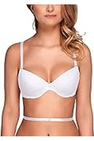 Vivisence Kate 1011 Sujetador Push-Up con Almohadillas Removibles para Mujeres Liso Tirantes Multiposición con Aros - Hecho En La UE, ,85E